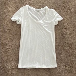 MUDD White V-Neck T-shirt
